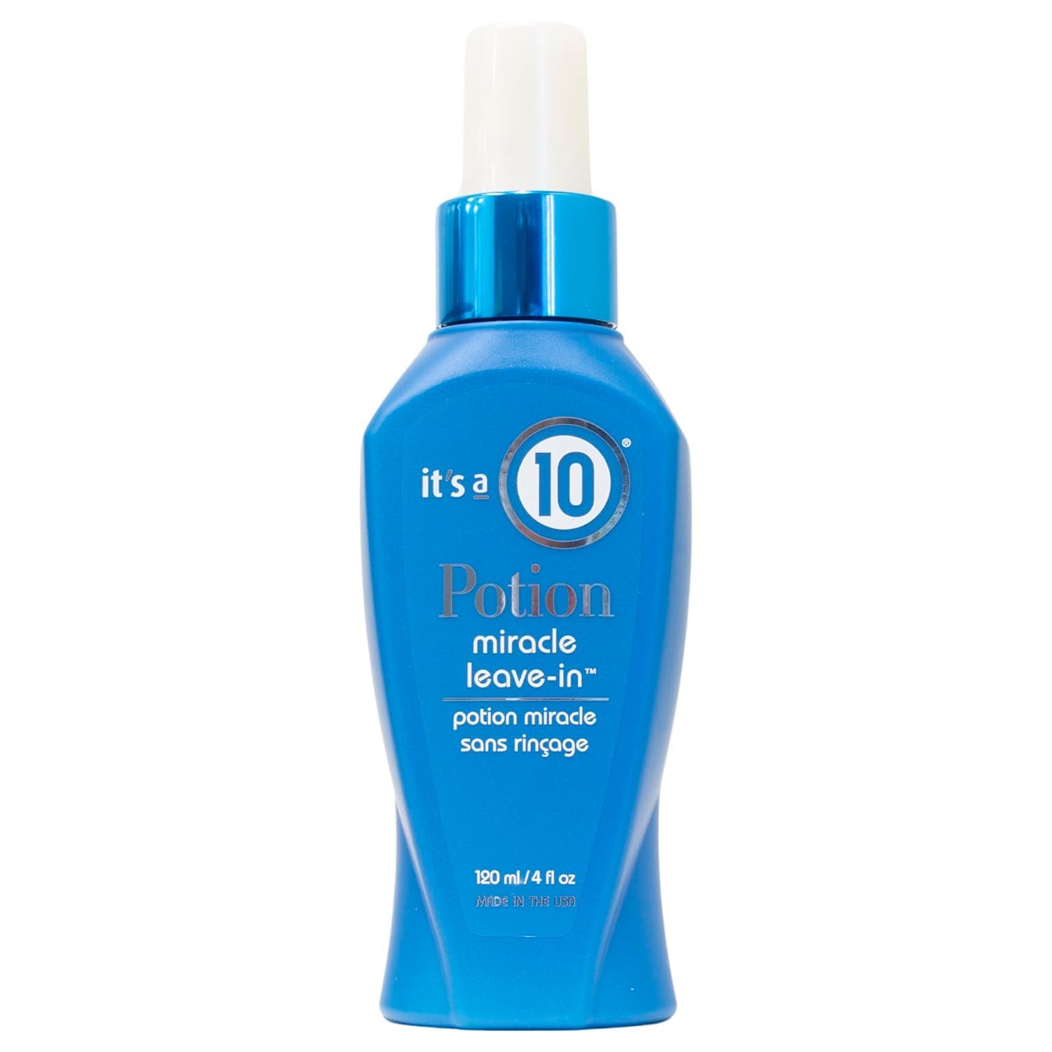 It's A 10 front bottle image showing packaging and clear benefits