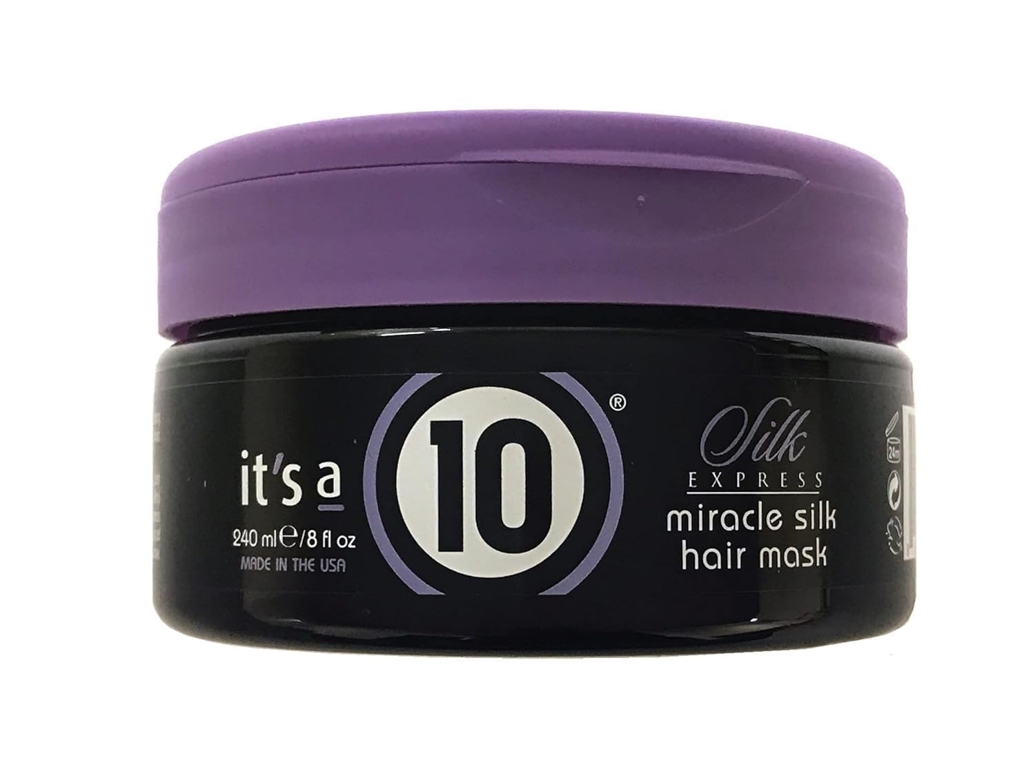 It's A 10 front jar showing label and 8 oz size for quick salon-grade conditioning