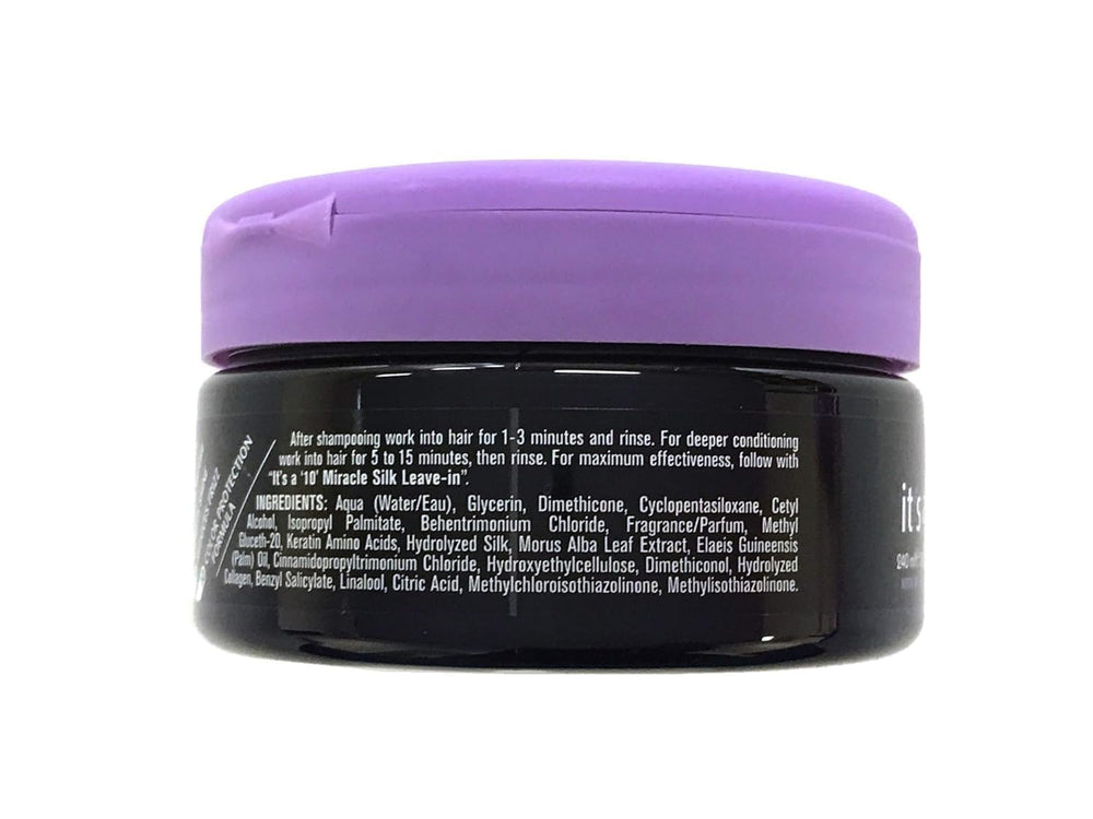 It's A 10 mask in hand showing creamy texture and silk smoothing benefit