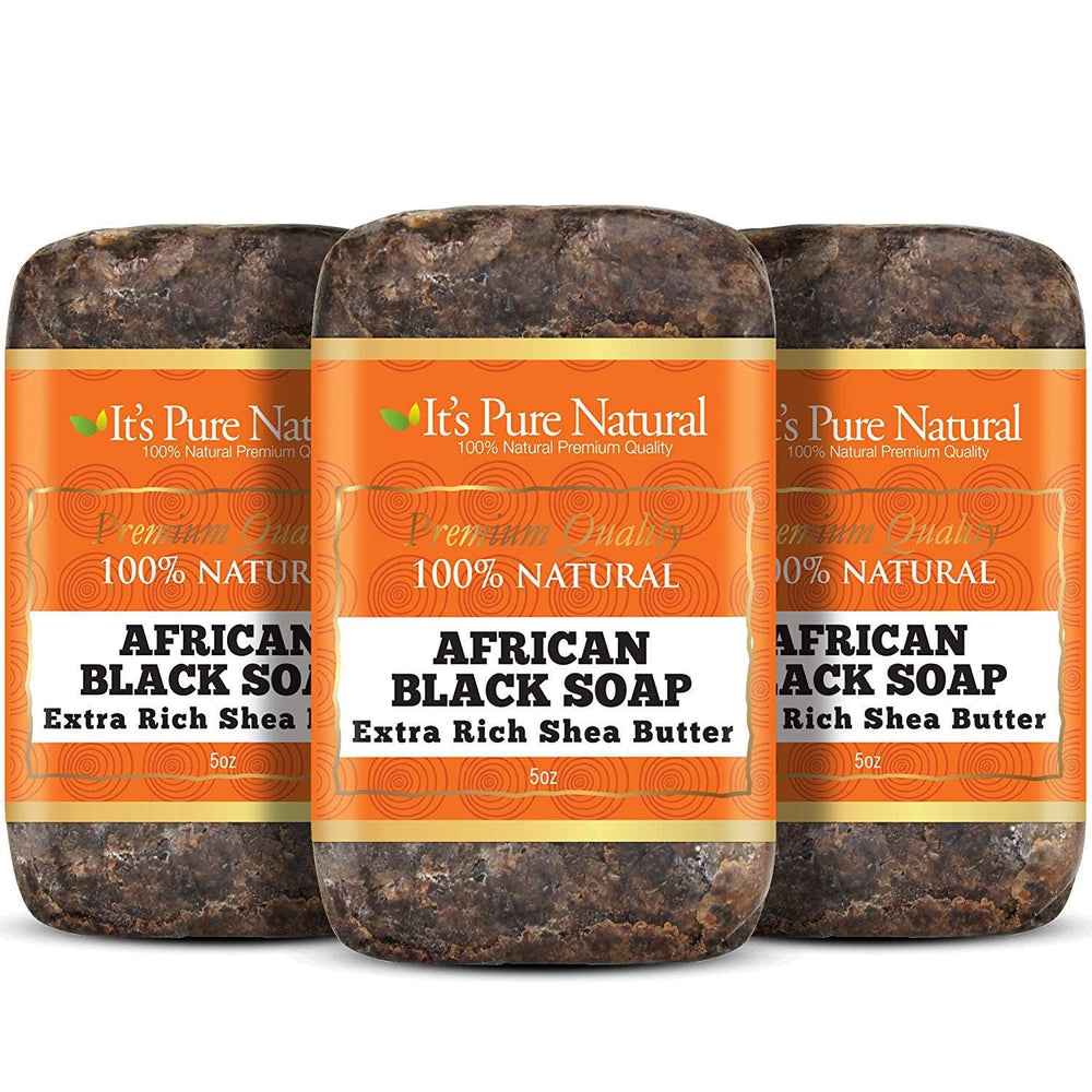 It’s Pure Natural front packaging showing three bars and organic labeling for long-lasting use