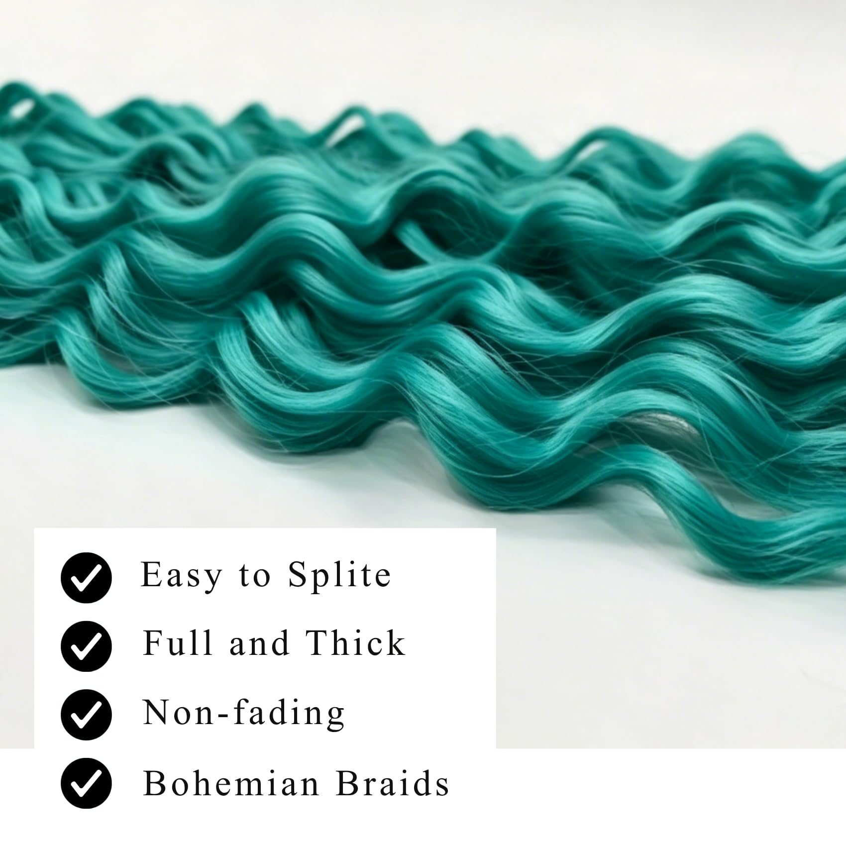 ITSBRAIDS pack beside ruler for size and length comparison