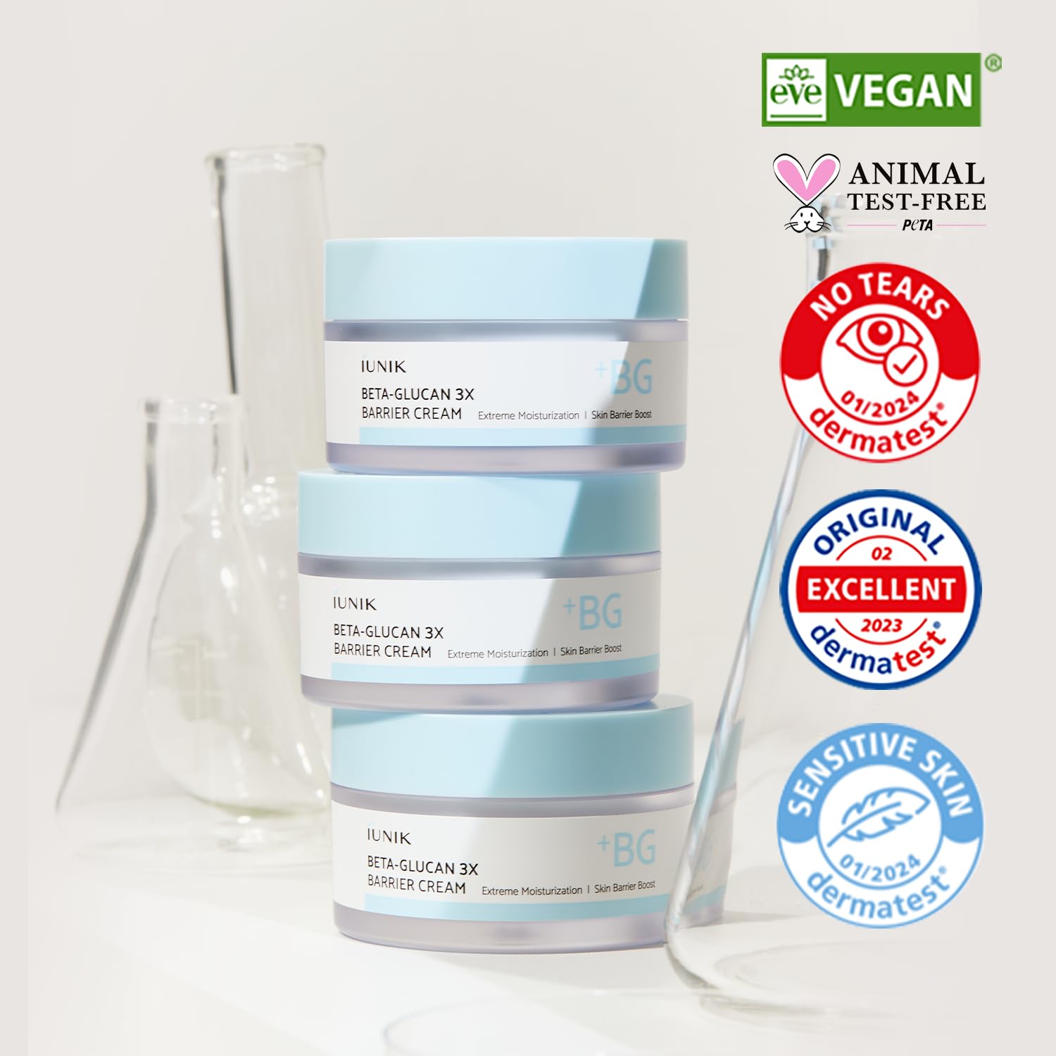 IUNIK product with award card showing Allure recognition benefit