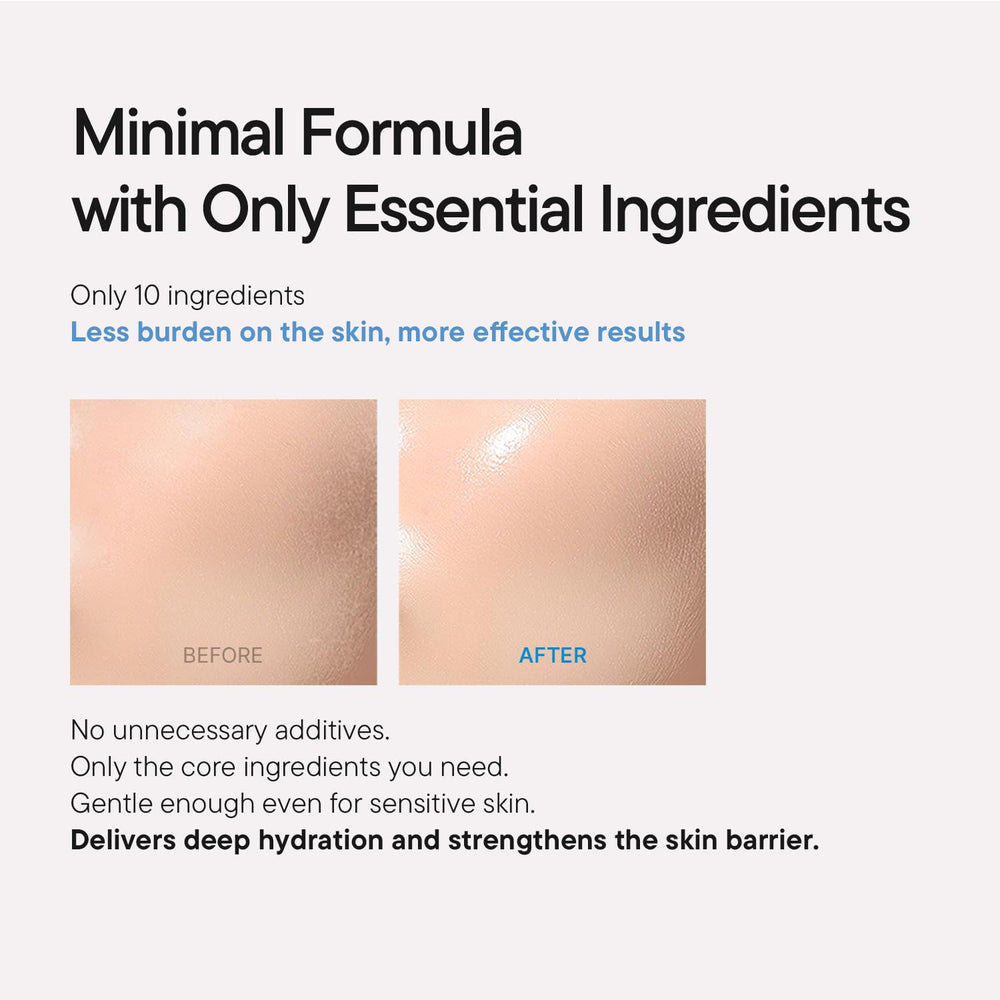 IUNIK applied on hand demonstrating lightweight feel and quick hydration