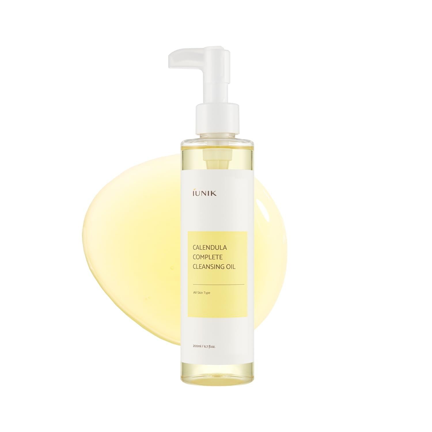 IUNIK front bottle showing label and product benefit gentle makeup removal