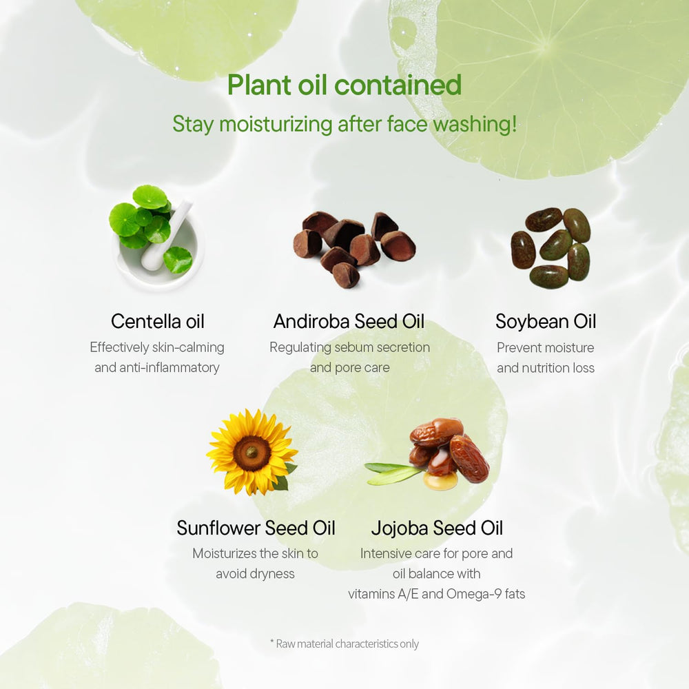 IUNIK Centella cleansing oil in hand during massage showing gentle application