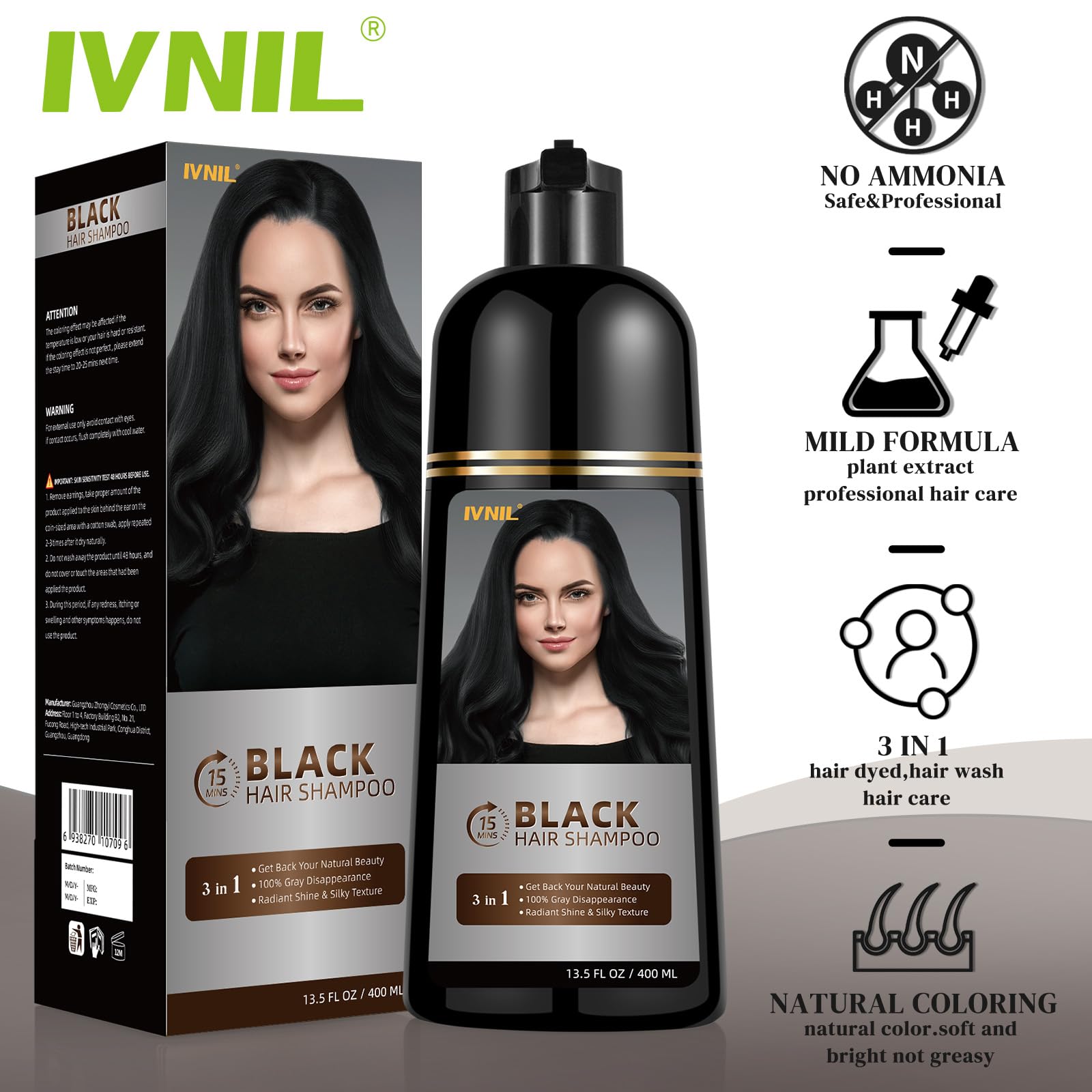Ivnil being applied in shower showing easy in-shower use benefit