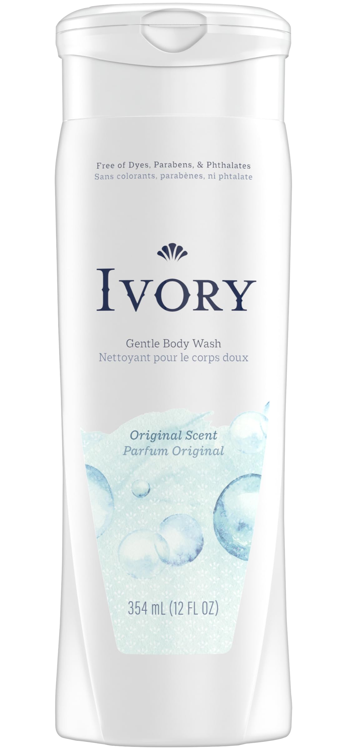 Visual of Ivory ingredients list graphic emphasizing plant-based cleansers and transparency benefit