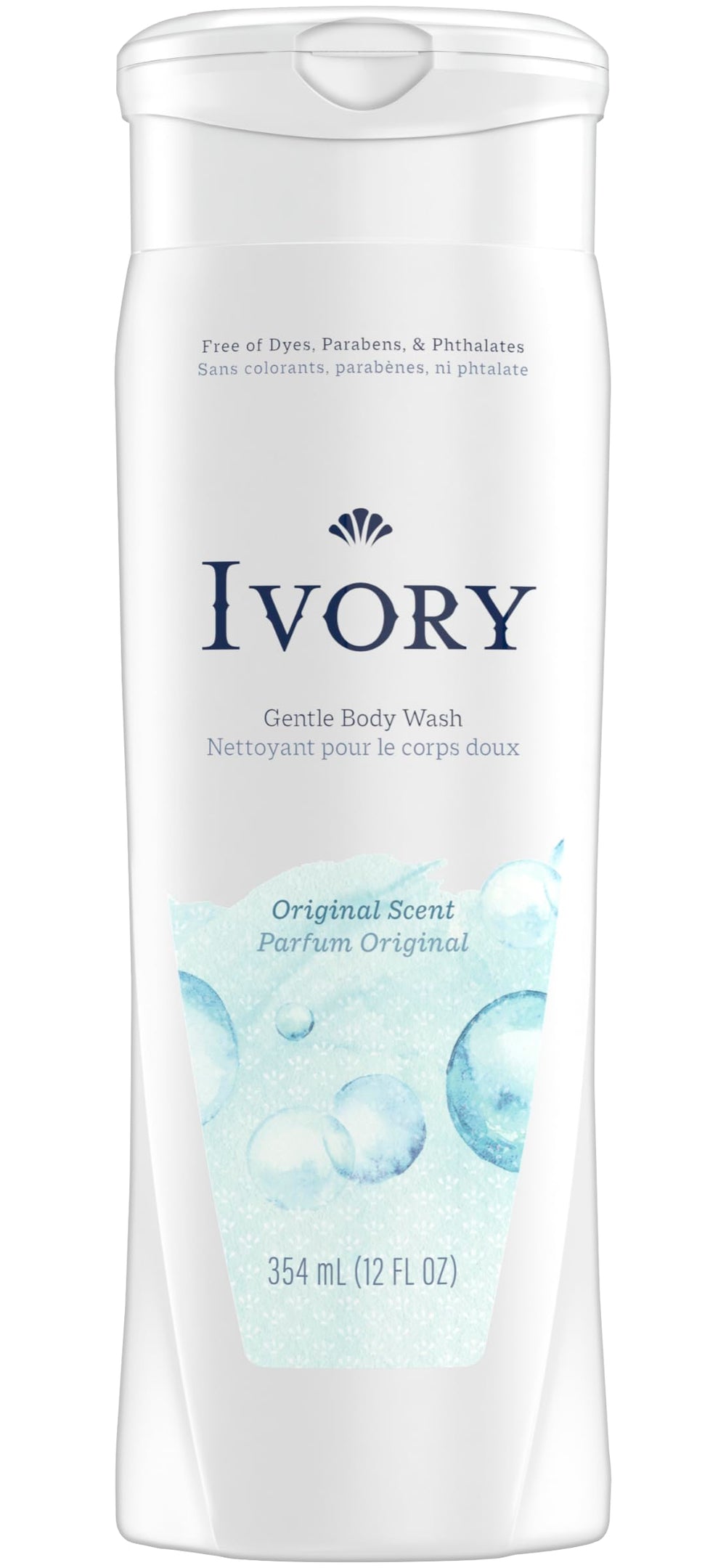 Visual of Ivory ingredients list graphic emphasizing plant-based cleansers and transparency benefit