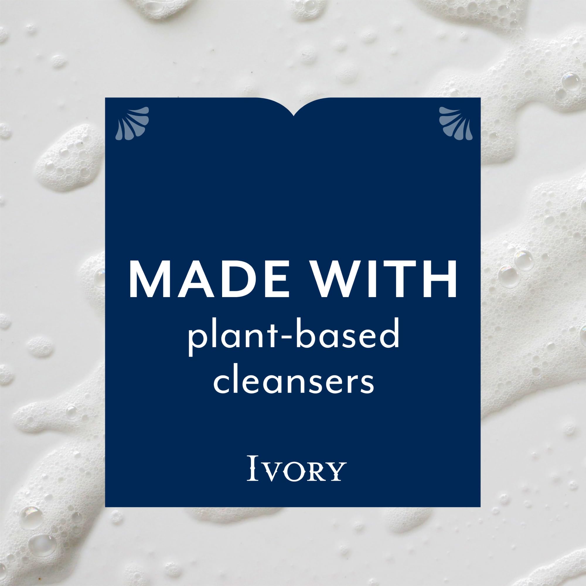 Ivory lather on hand demonstrating rich foam and thorough cleansing benefit