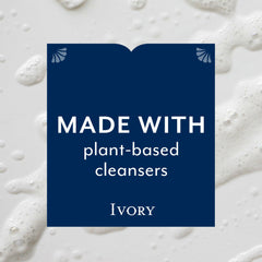 Ivory lather on hand demonstrating rich foam and thorough cleansing benefit