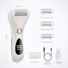 IWEEL coarse roller close-up highlighting abrasive texture for efficient callus removal