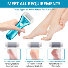 IWEEL device held in hand showing scale and ergonomic grip for comfortable home pedicures