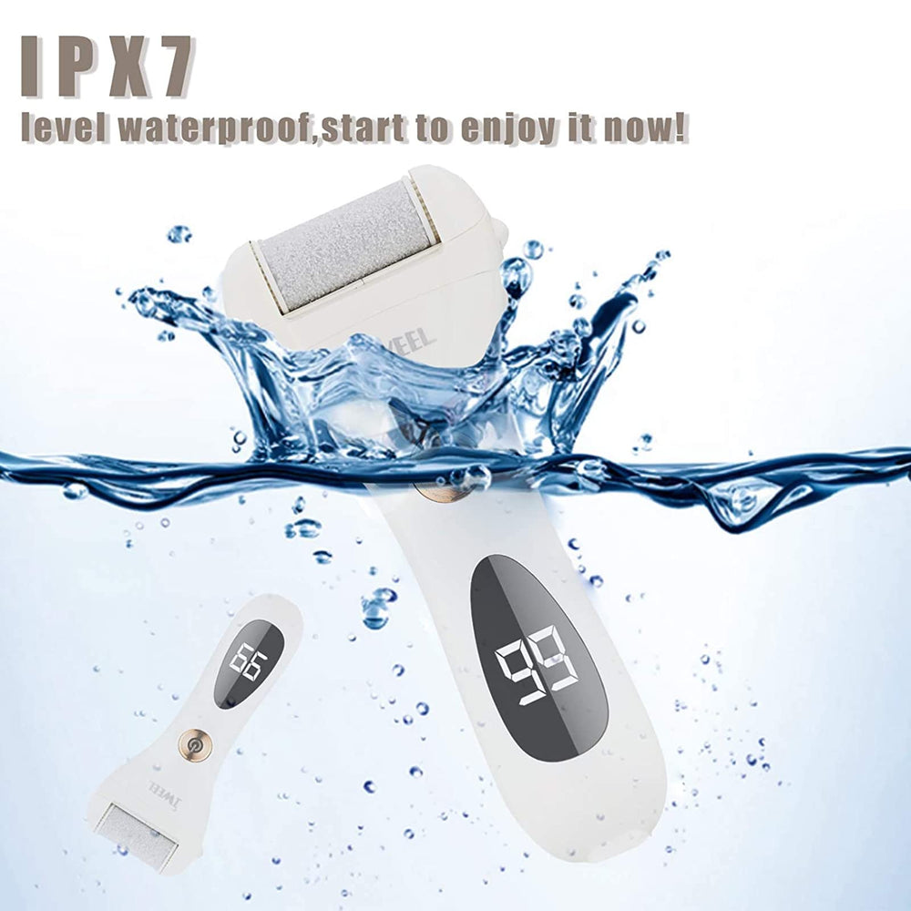 IWEEL five replacement roller heads displayed to show texture variety for targeted exfoliation