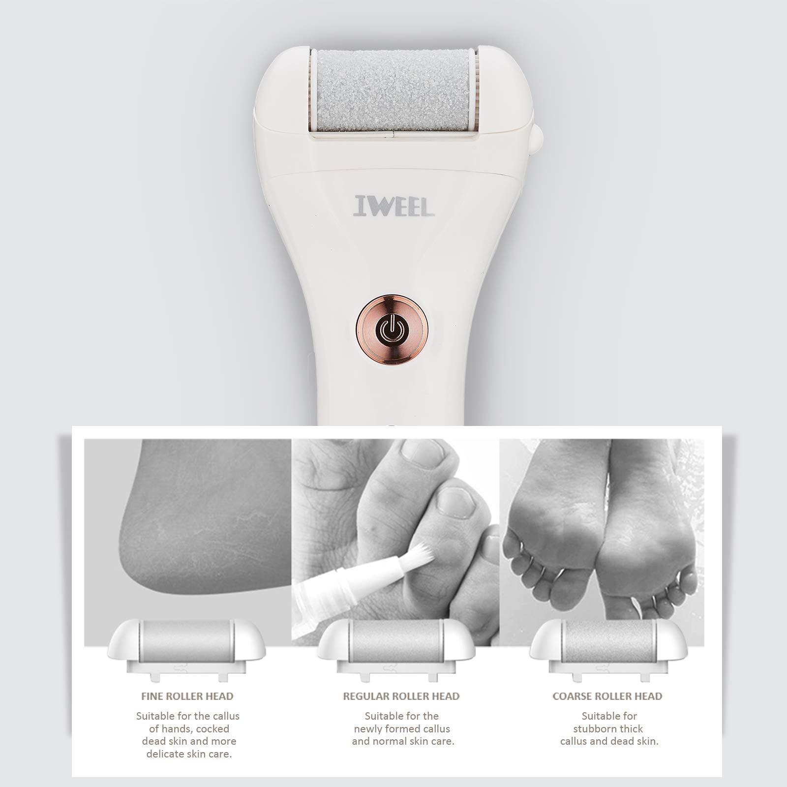 IWEEL held in hand for size comparison showing portable, comfortable grip for home use