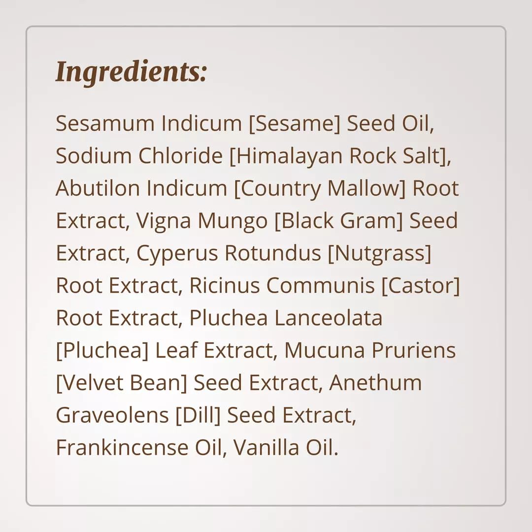 The Ayurveda Experience Balaayah texture absorbed into skin showing non-sticky finish benefit