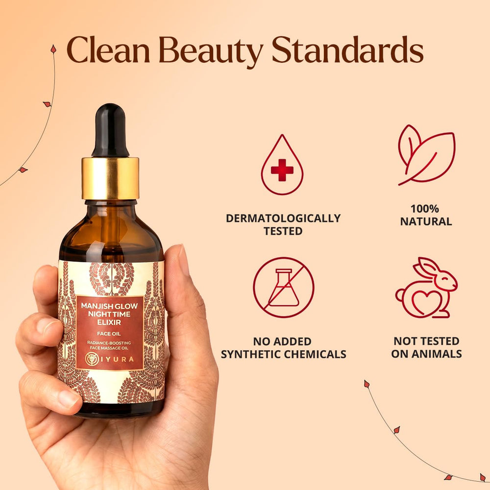 iYURA label close-up displaying clean ingredients and authenticity benefit