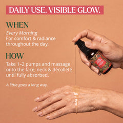 iYURA Yauvari oil texture close-up highlighting lightweight absorption benefit