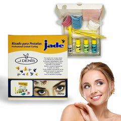 J. Denis front packaging showing complete Jade curl kit and professional quality