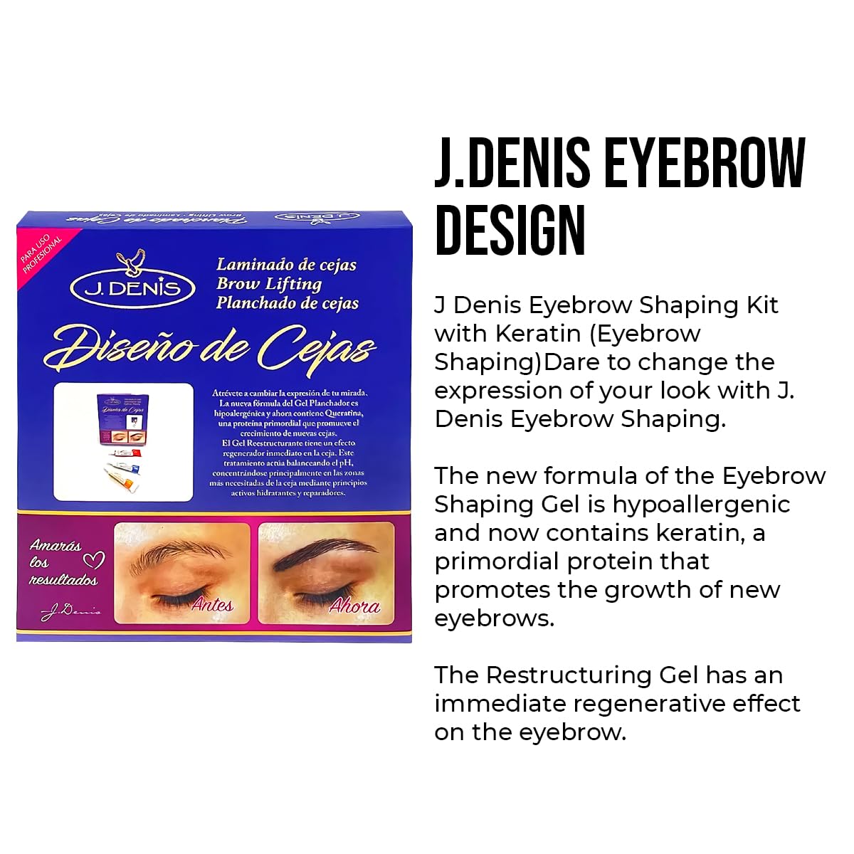 J. Denis pigment pots open to display blendable shades for realistic brow color