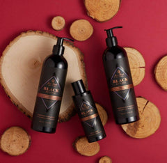 Jack Black in-shower use with man rinsing for streamlined routine benefit