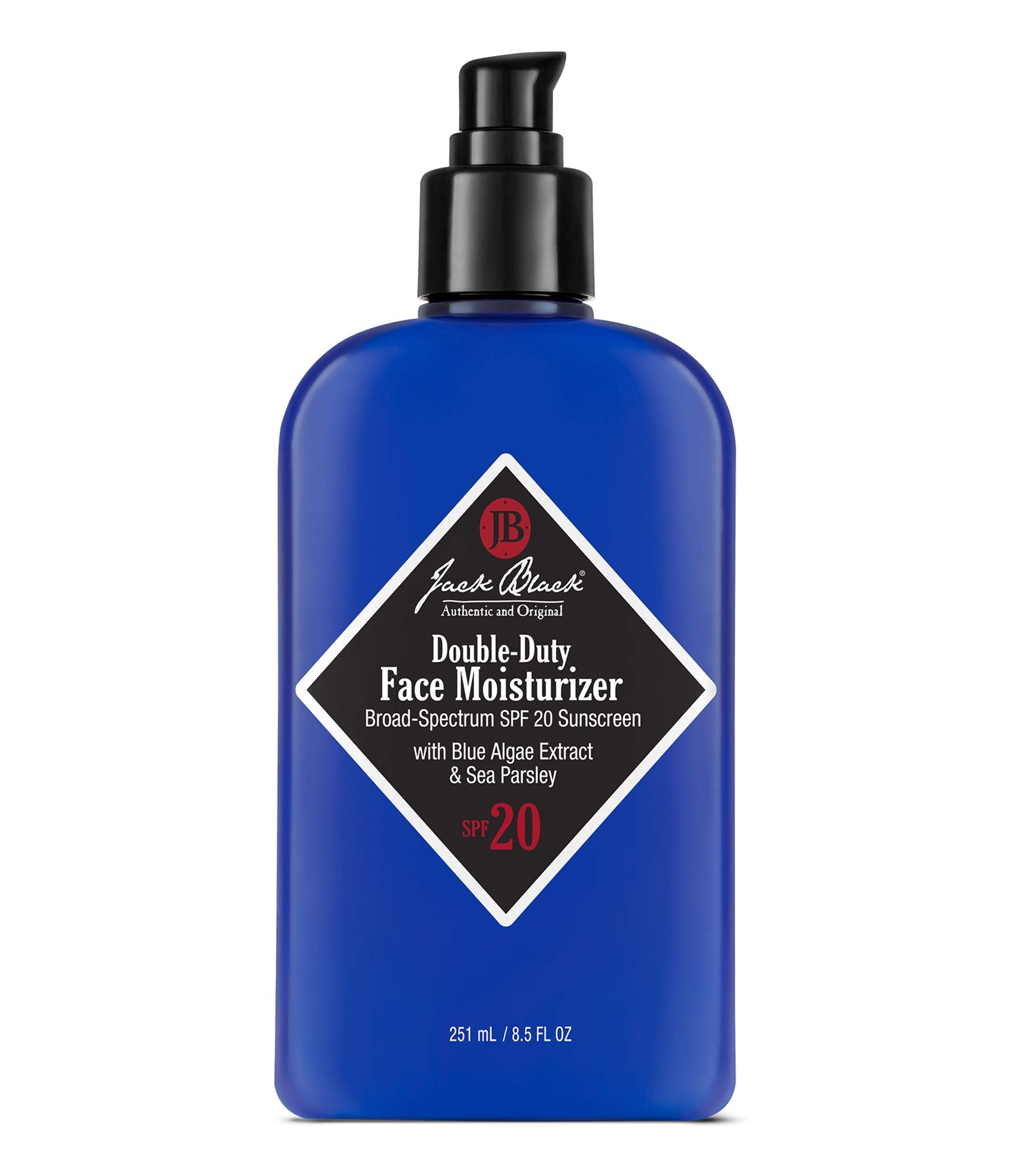 jack black front packaging showing bottle label and SPF benefits