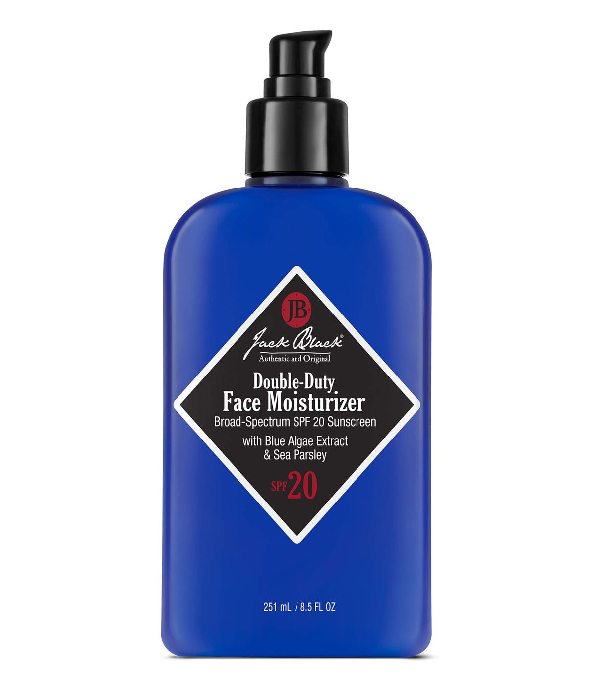 jack black front packaging showing bottle label and SPF benefits