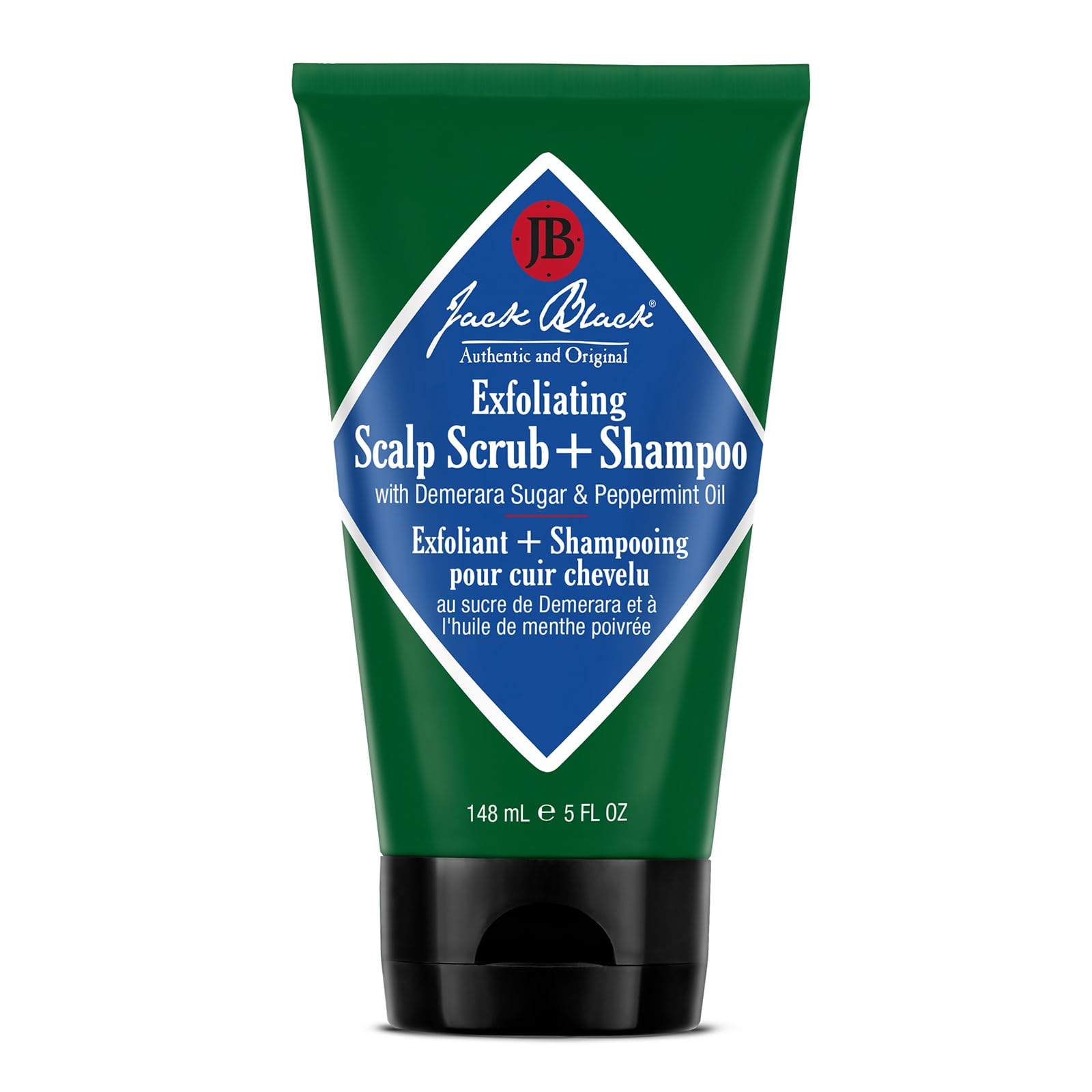 Jack Black front packaging showing product and benefit of clarifying scalp