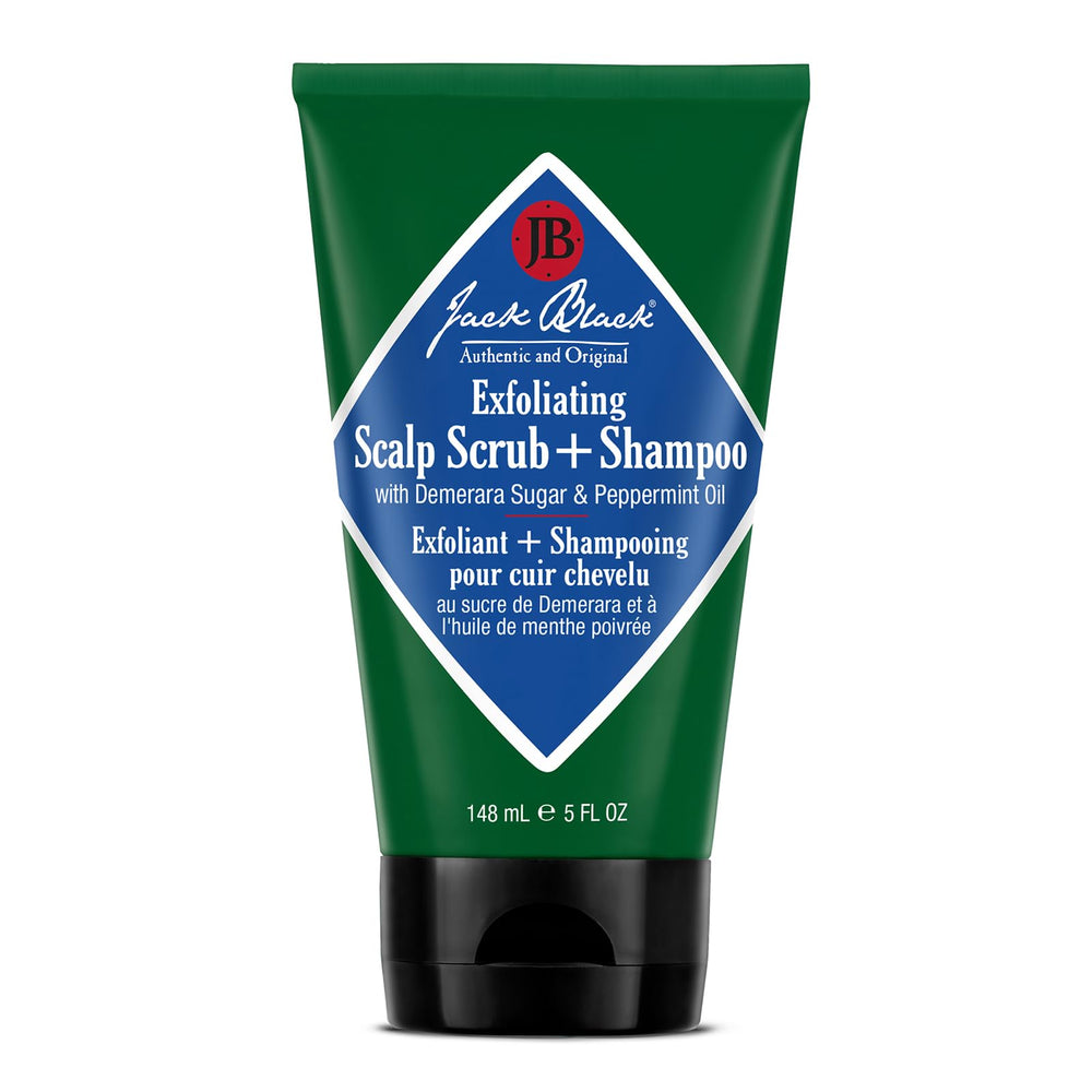 Jack Black front packaging showing product and benefit of clarifying scalp
