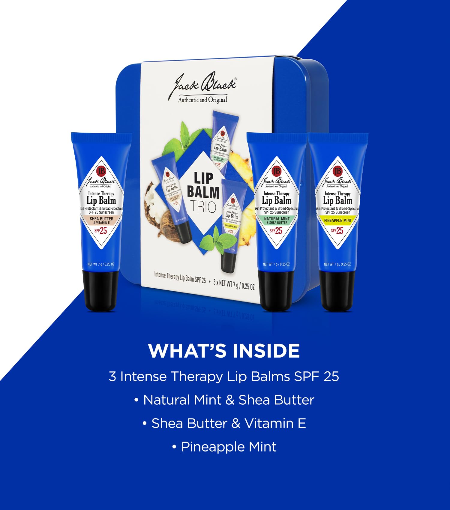 Jack Black ingredient label highlighting SPF and antioxidant benefits
