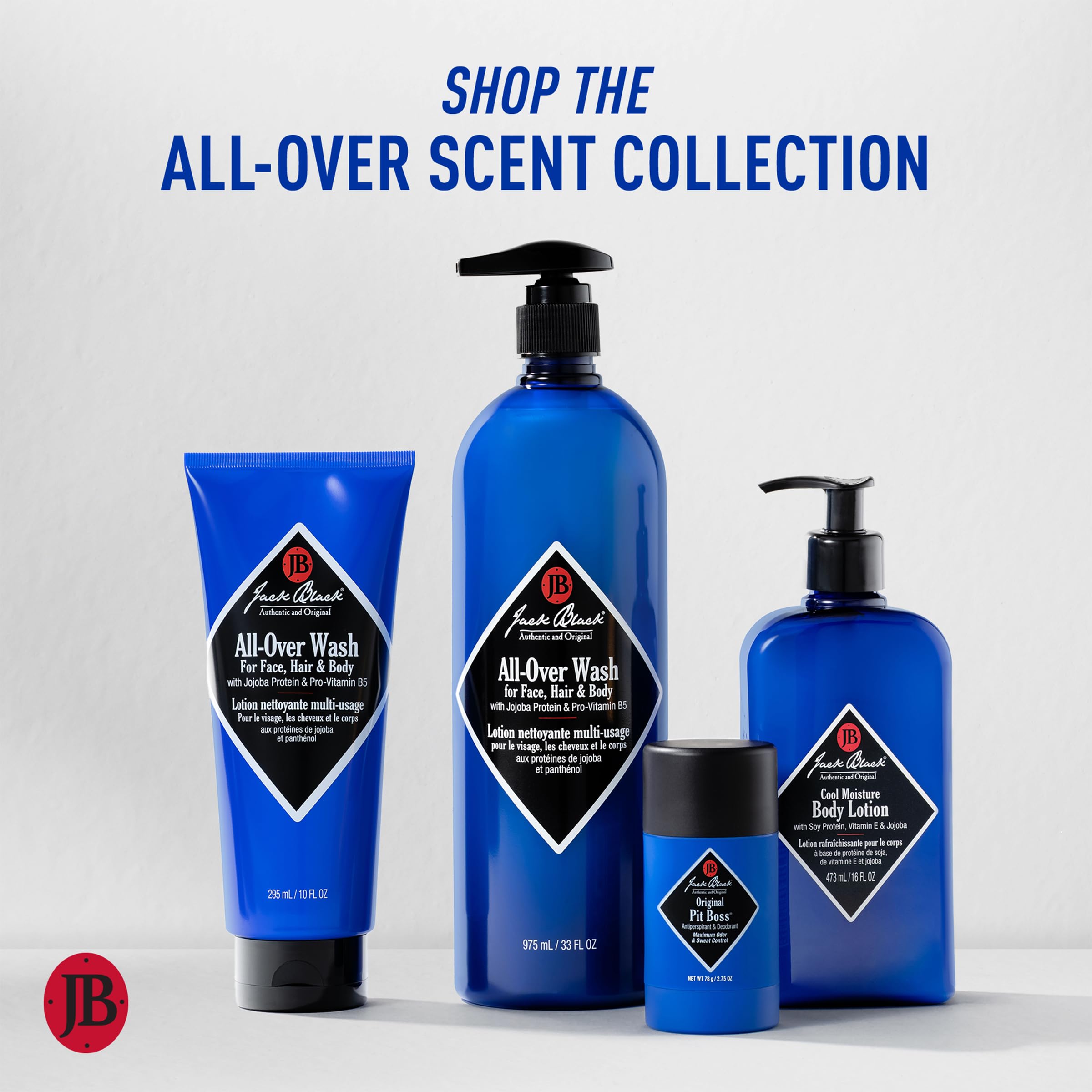 jack black with All-Over Wash showing coordinated scent layering