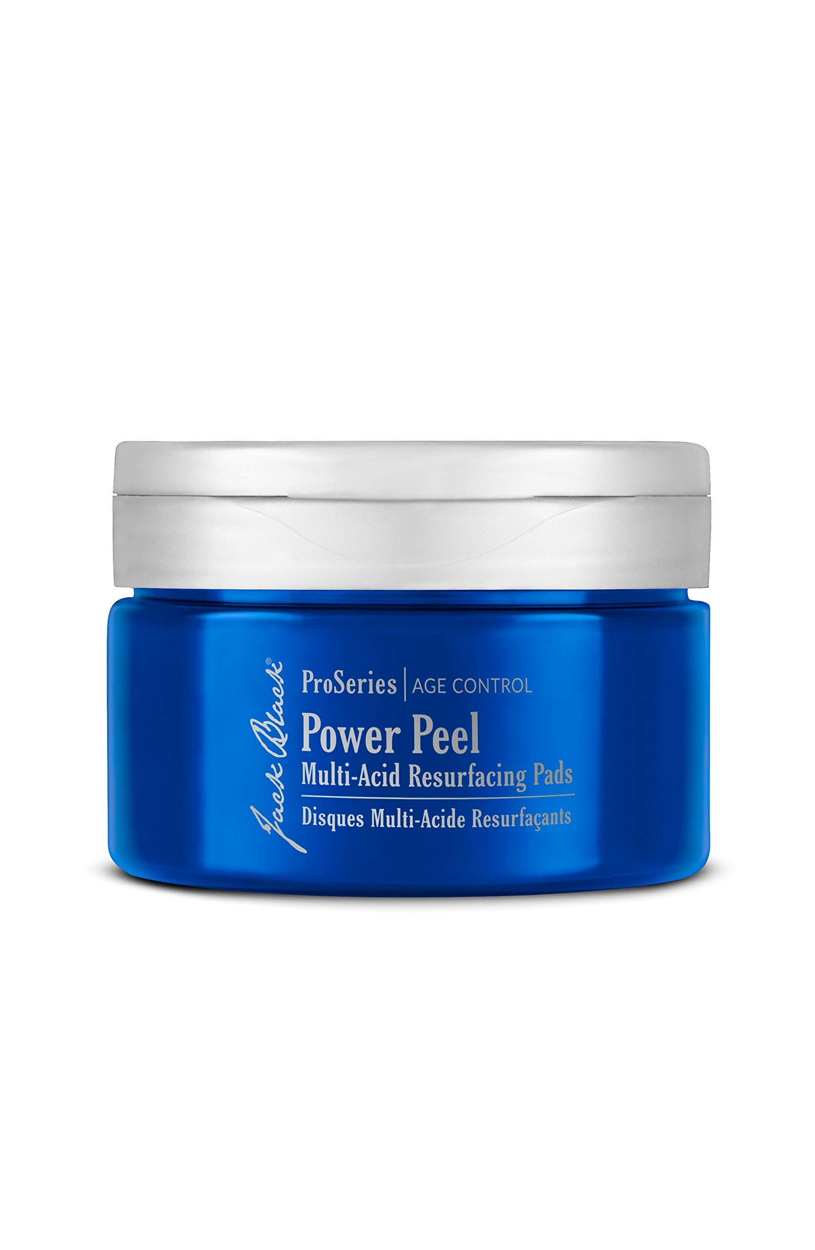 Jack Black front packaging showing pad jar and clear benefit of refined skin