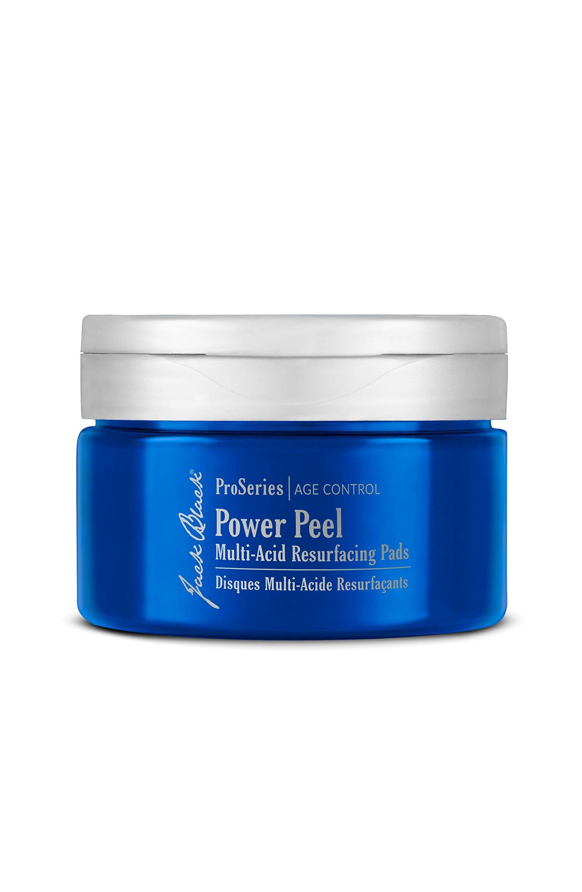 Jack Black front packaging showing pad jar and clear benefit of refined skin