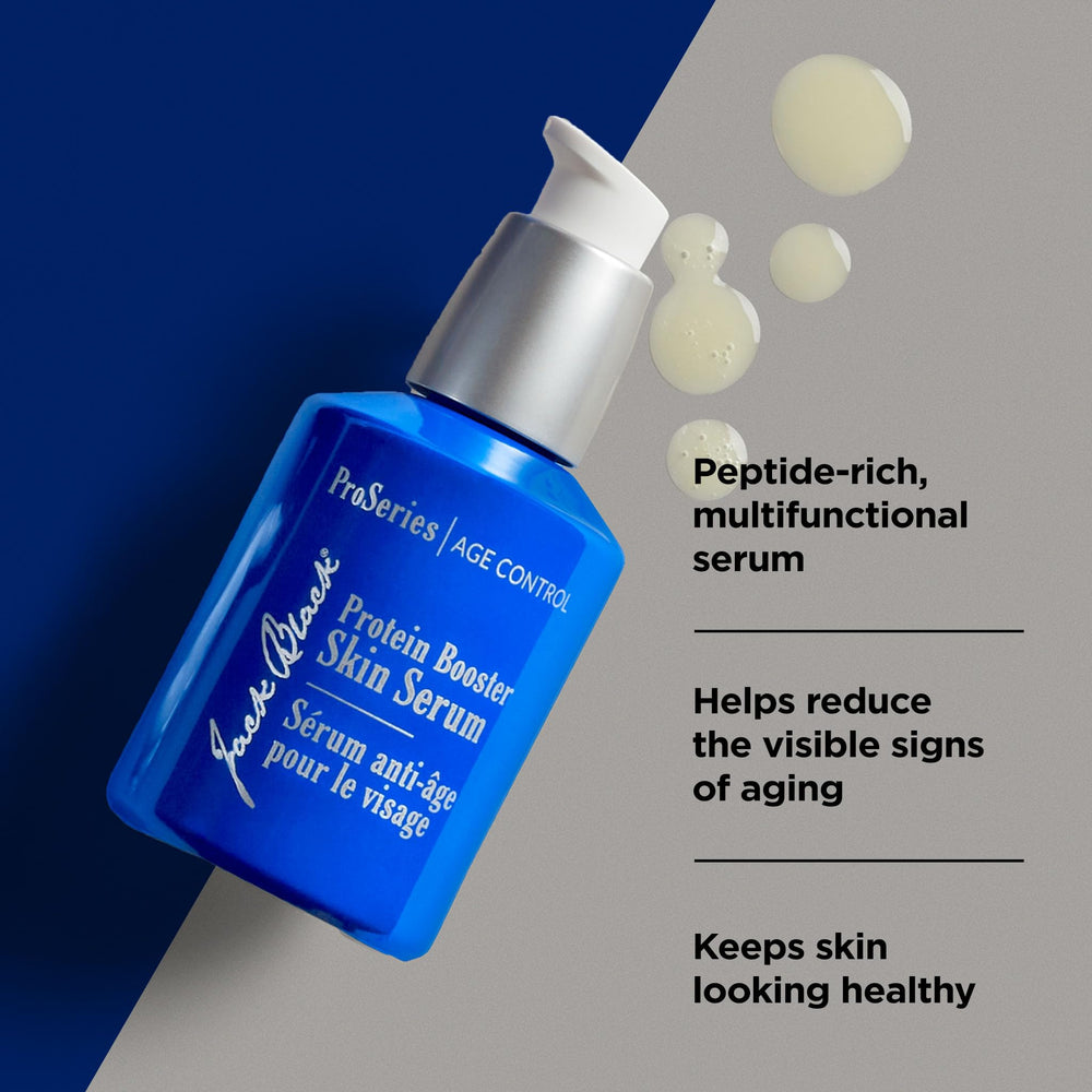 Jack Black product label with ingredient names visible to highlight peptide-led benefits