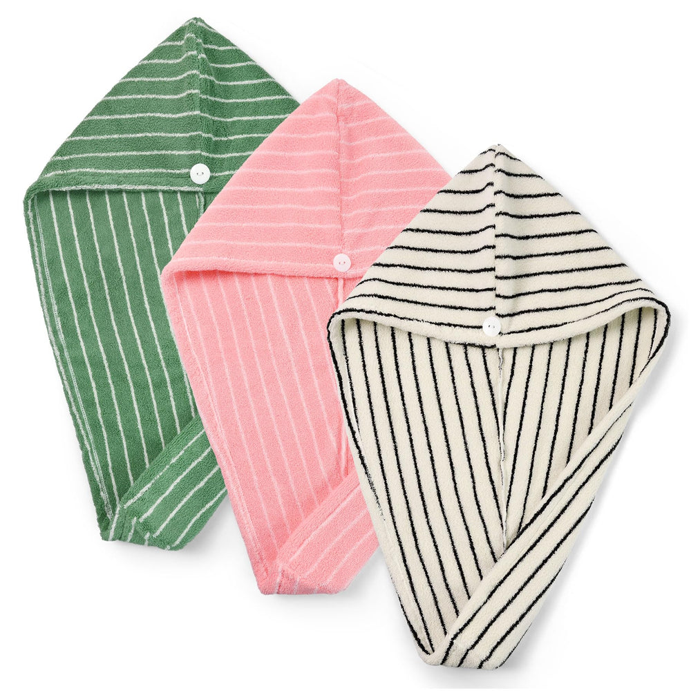Jacquotha front view of three-color wraps showing versatile use and color choices