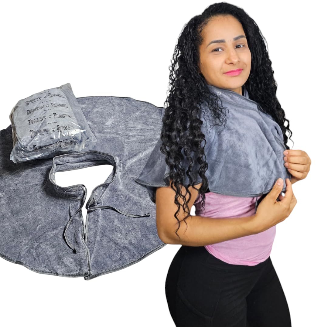 JADASH PRODUCTS front view grey cape showing full coverage and professional look