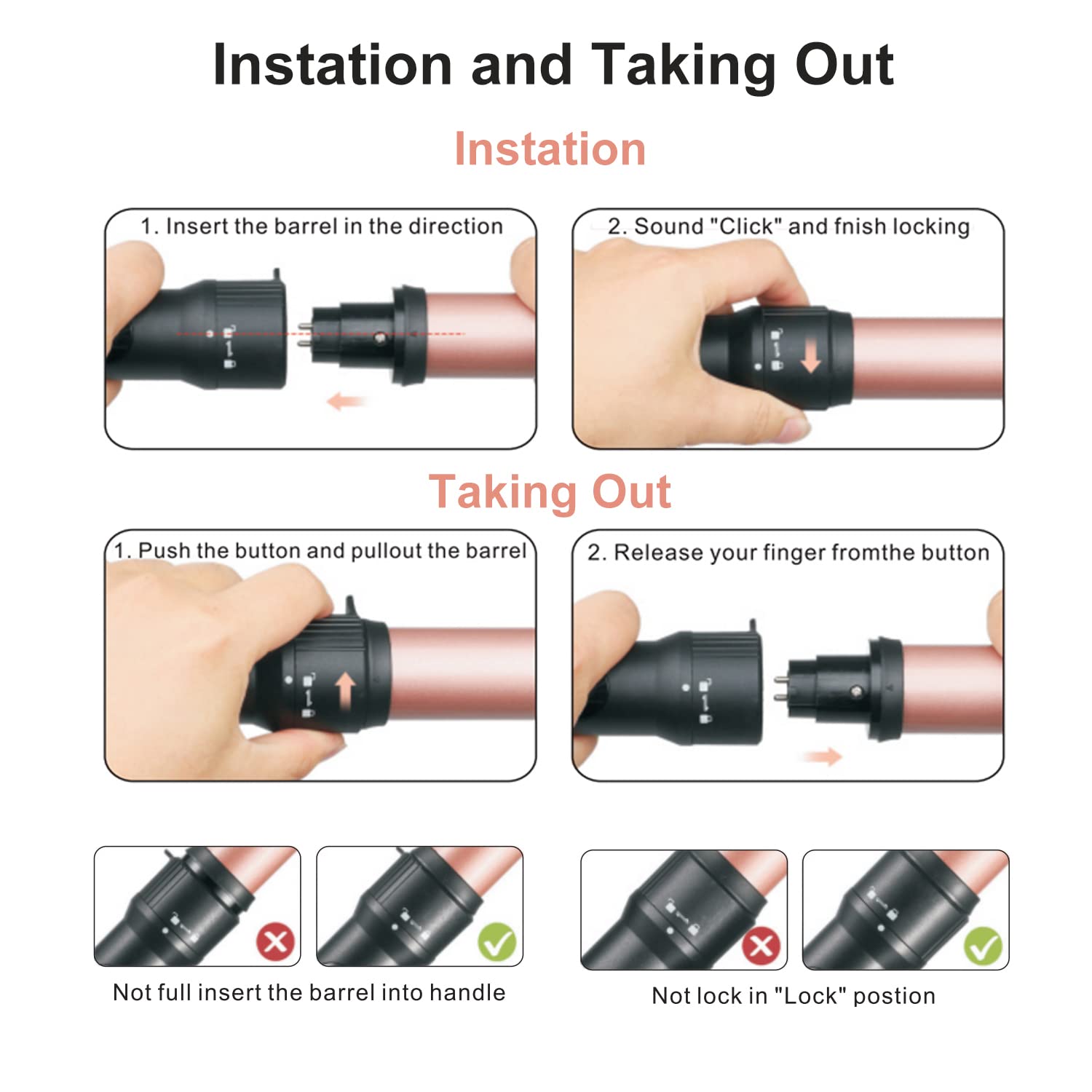 JAETON 32mm barrel styling loose voluminous waves for body