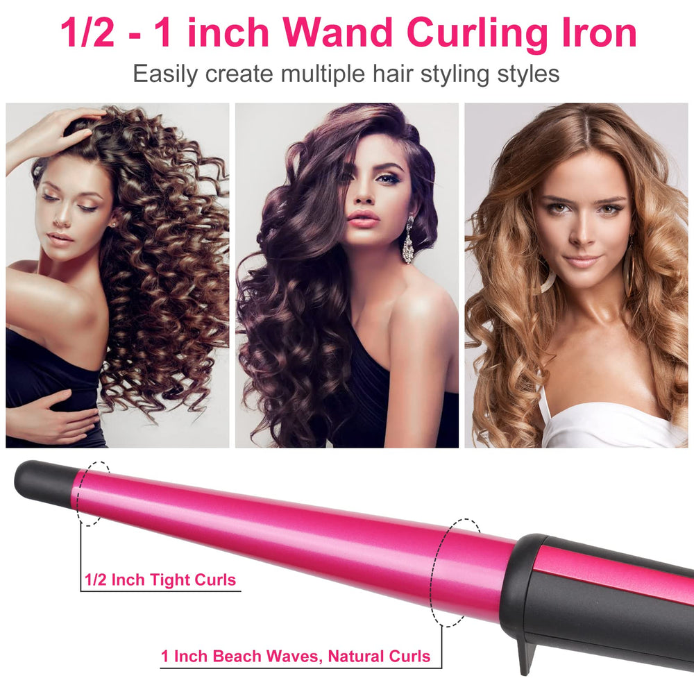 JAETON ceramic tourmaline barrel close-up showing smooth finish for frizz reduction
