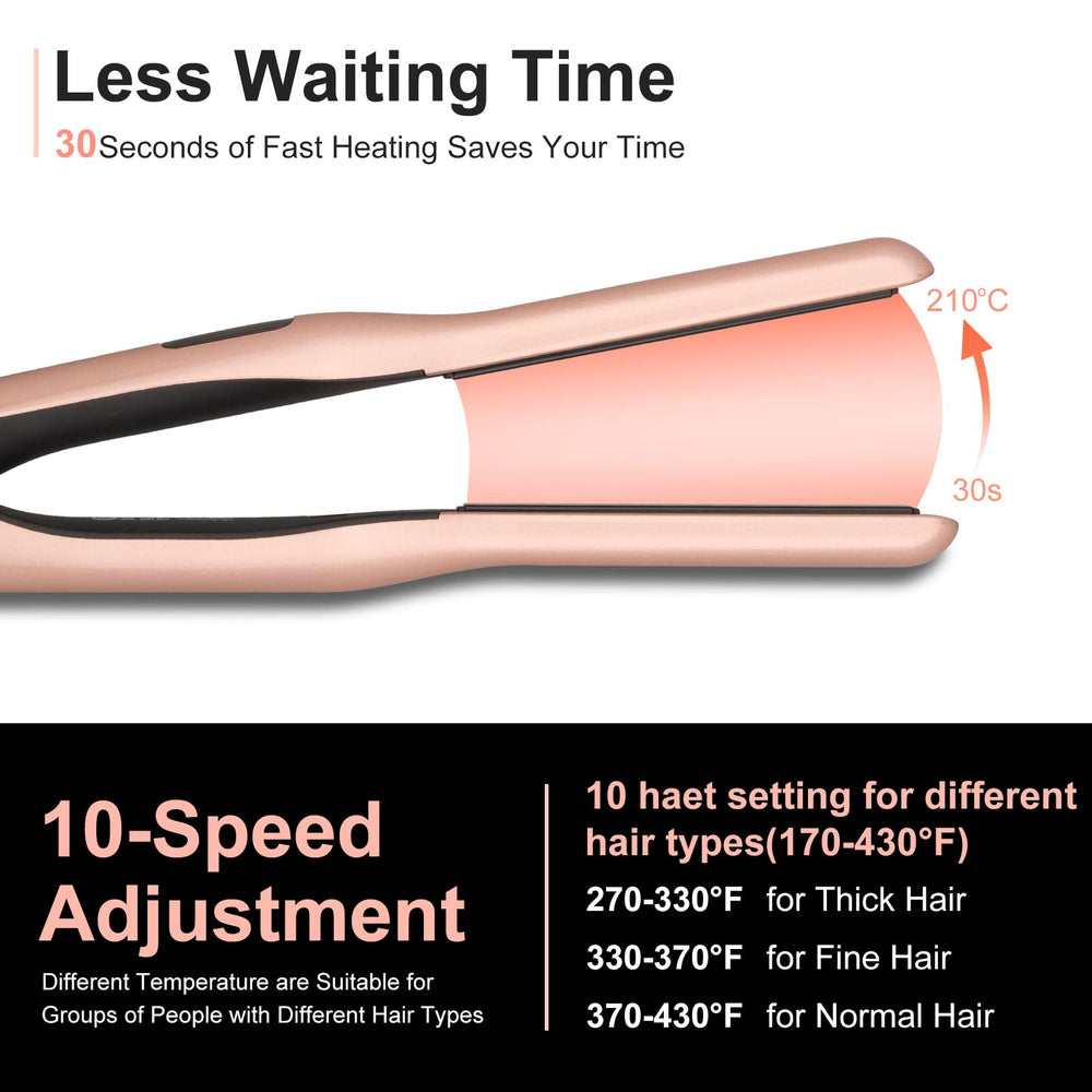 JAETON digital LCD display showing real-time temperature for accurate styling