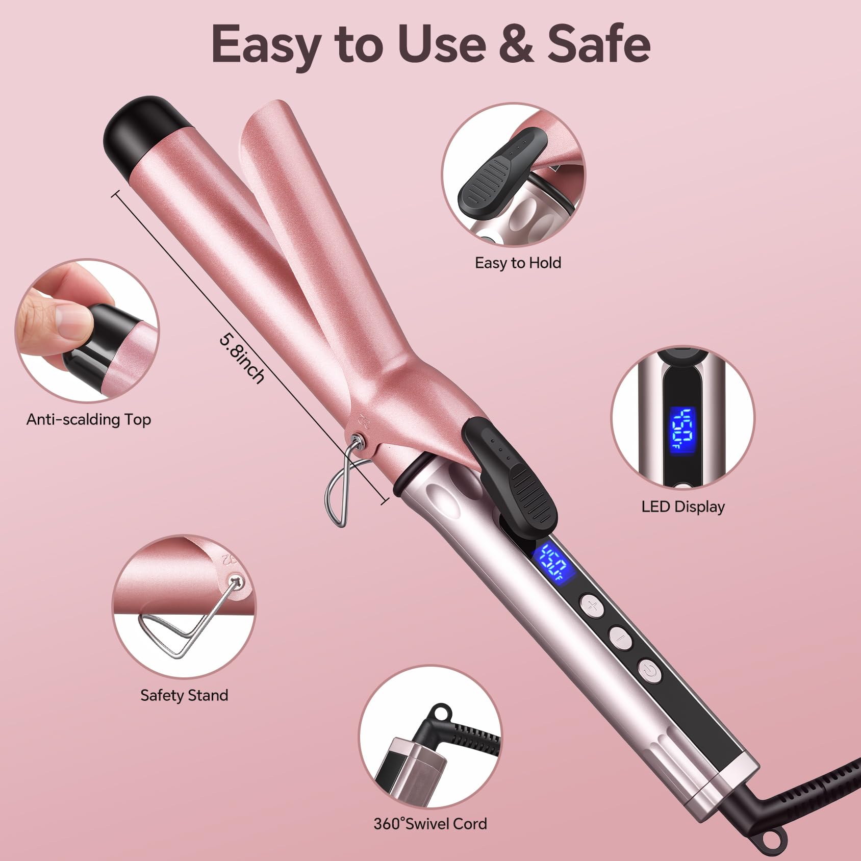 JAETON dual-voltage label and compact layout making it travel-ready worldwide