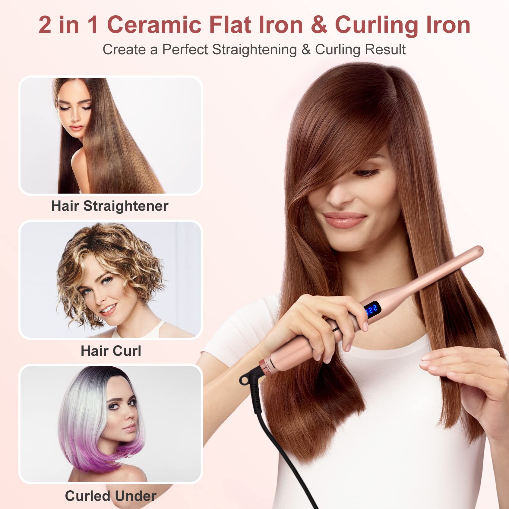 JAETON flat iron styling a pixie cut for quick precise smoothing