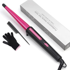 JAETON curling wand front view showing tapered barrel and ergonomic handle, easy styling