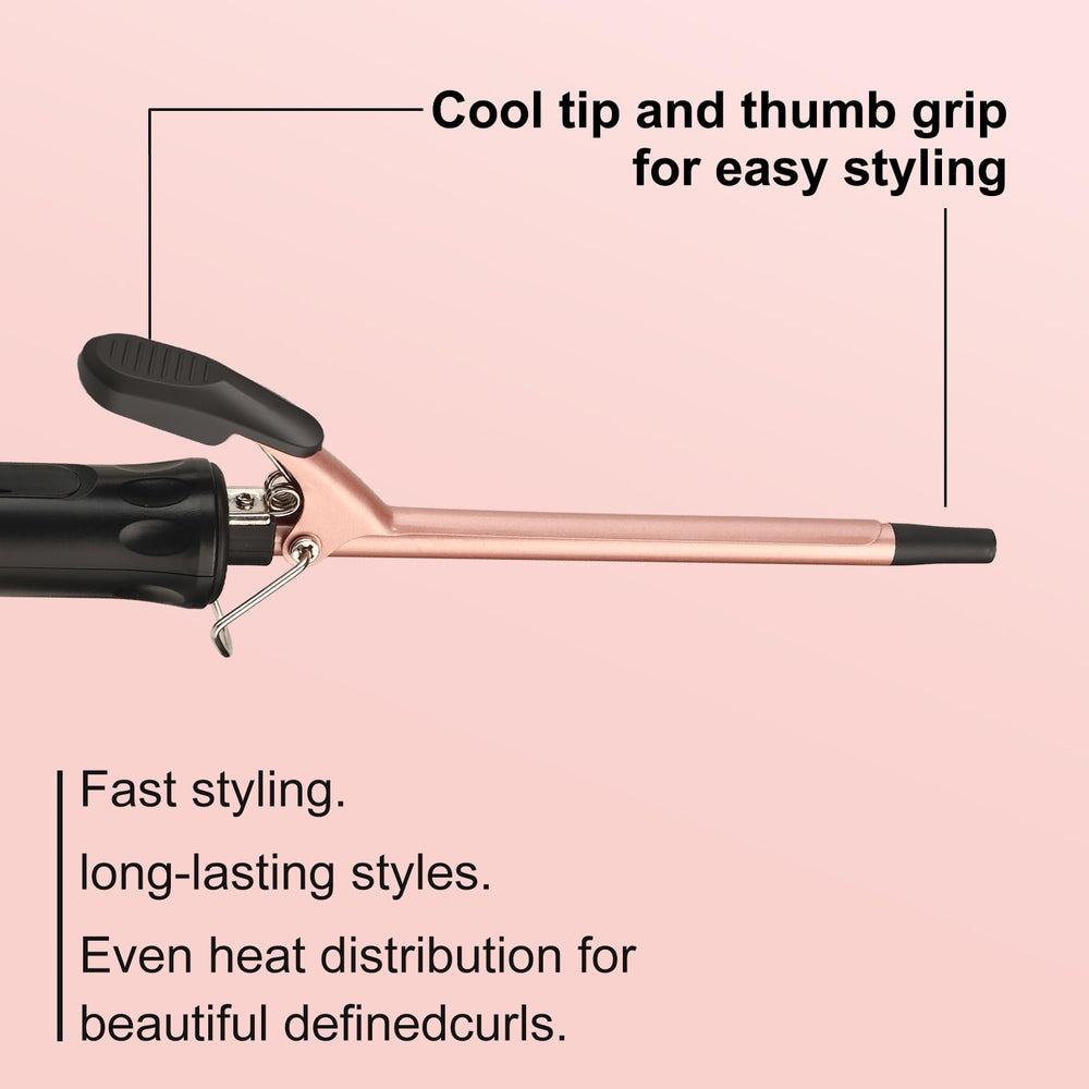 JAETON heat glove and anti-scald head included to reduce burn risk while styling
