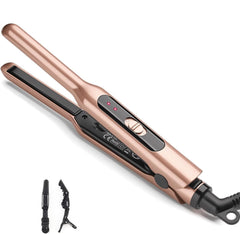 JAETON mini flat iron front view showing compact design and portability benefit