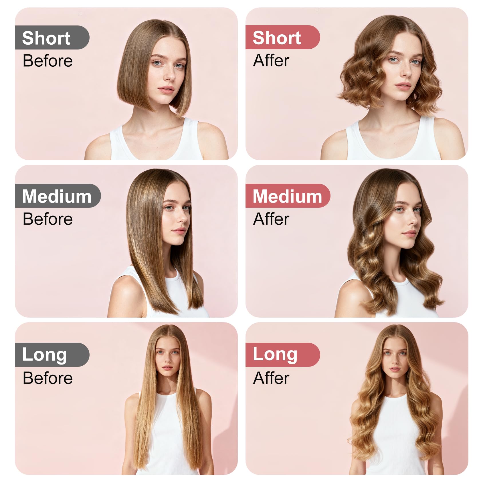 JAETON curling wand held in hand to show compact travel-ready size and scale