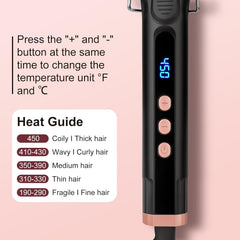 JAETON digital temperature control display allowing precise heat settings for different hair