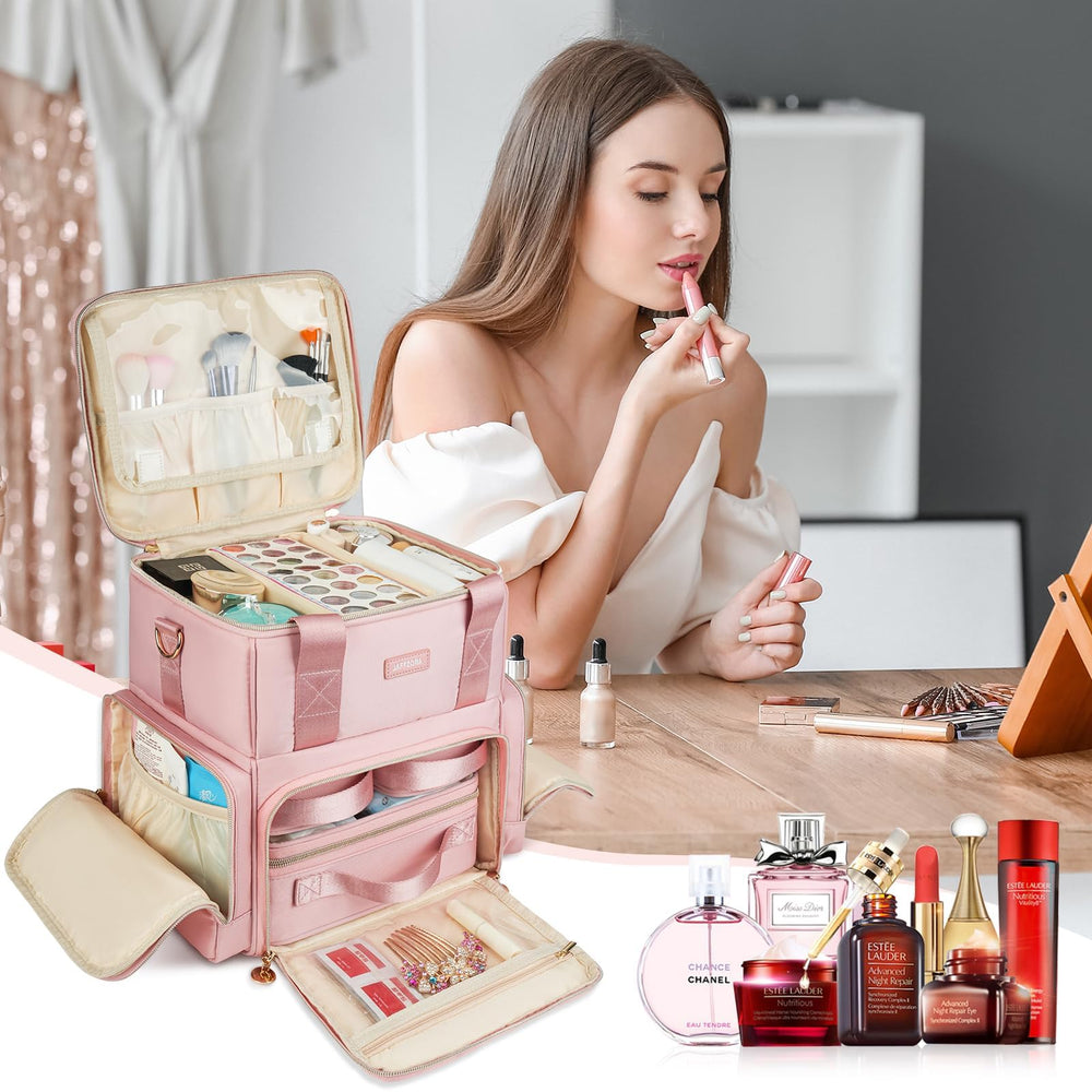 Jaffzora attached to suitcase trolley strap for hands-free travel