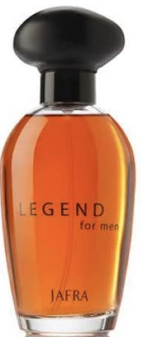 JAFRA Legend side label detail showing volume and brand for easy identification