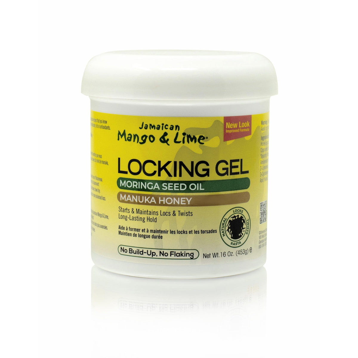 Jamaican Mango & Lime front jar view showing label and 16 oz size for reliable hold