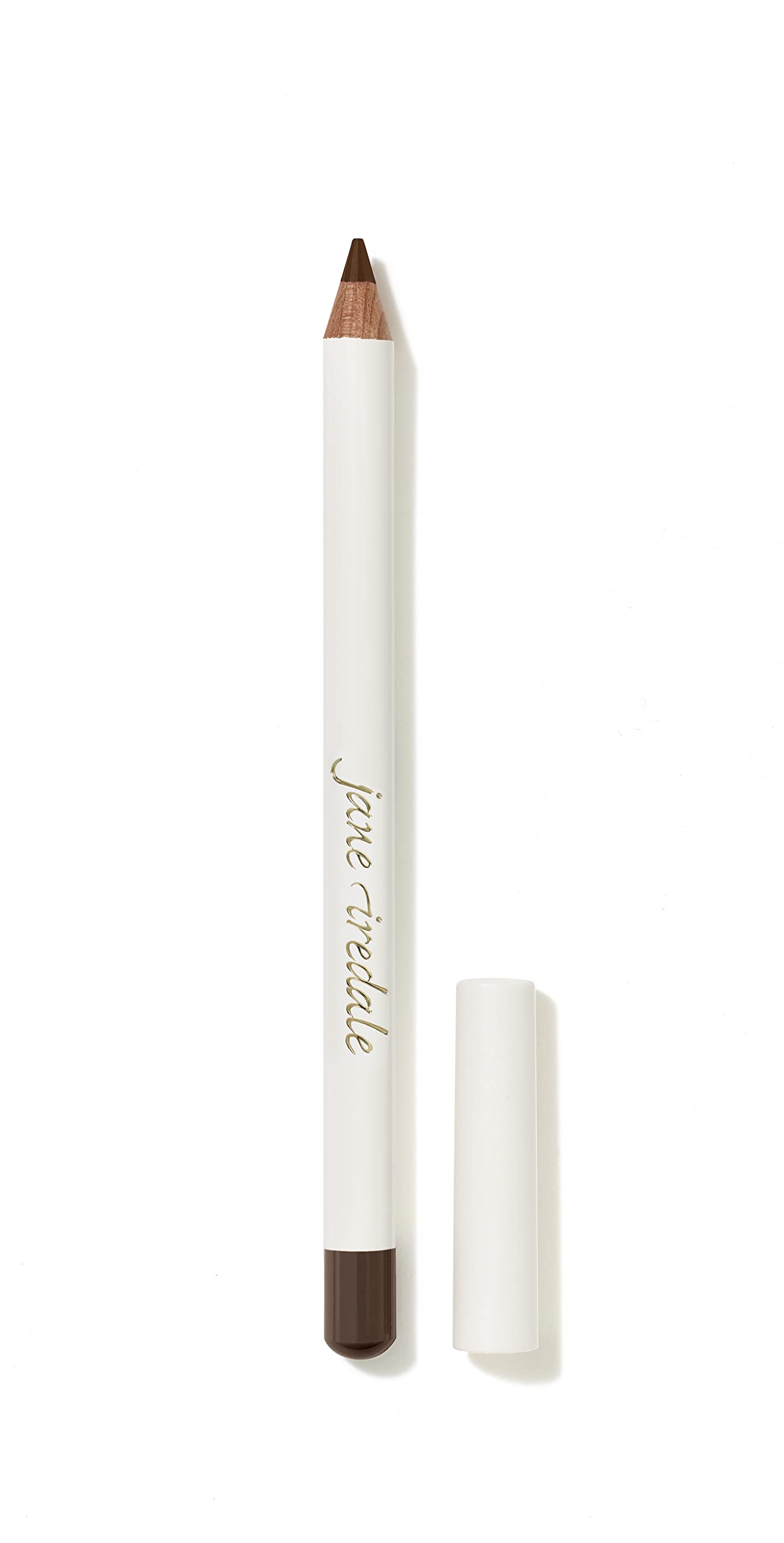 jane iredale eye pencil front packaging showing pencil and cap, highlights clean design and ease