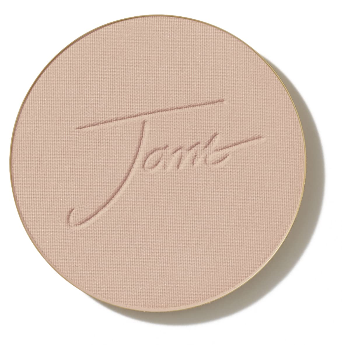 jane iredale front pan showing honey bronze shade and smooth pressing finish for even coverage